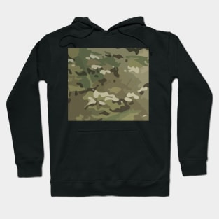 Multiple Camo Uniform Pattern Hoodie